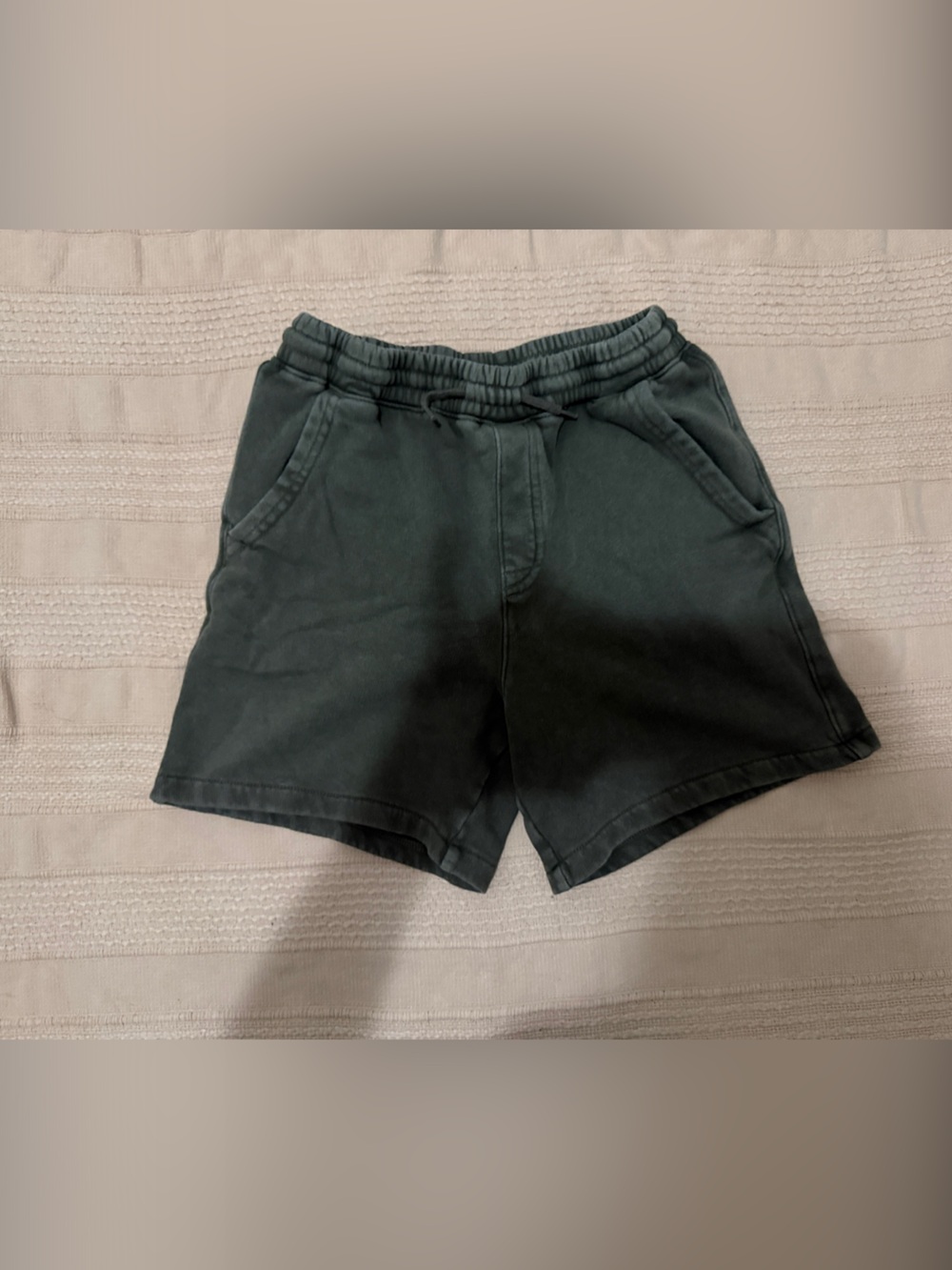GAP Factory Dark Green Elastic-Waist Everyday Shorts